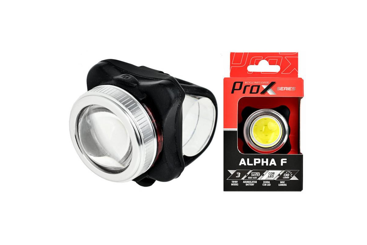 LAMPA PRZÓD PROX ALPHA F COB LED BIAŁY, USB