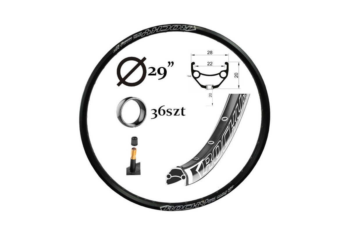 OBRĘCZ REMERX-ROCKY DISC 28/29" 622 x 21