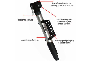 Pompka BETO CLD-012T mini alu. podw.głowica