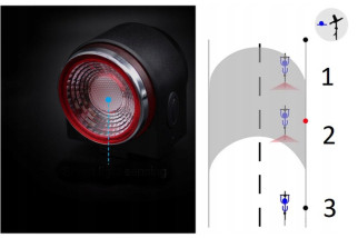 Lampa tył A8pro z ALARMEM i funkcją STOP