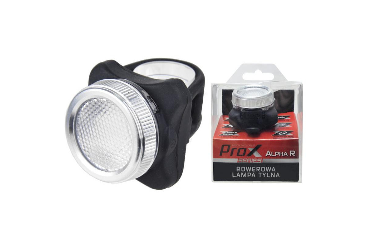 LAMPA TYŁ PROX ALPHA R COB LED CZERWONO-NIEBIESKI, 30Lm,USB