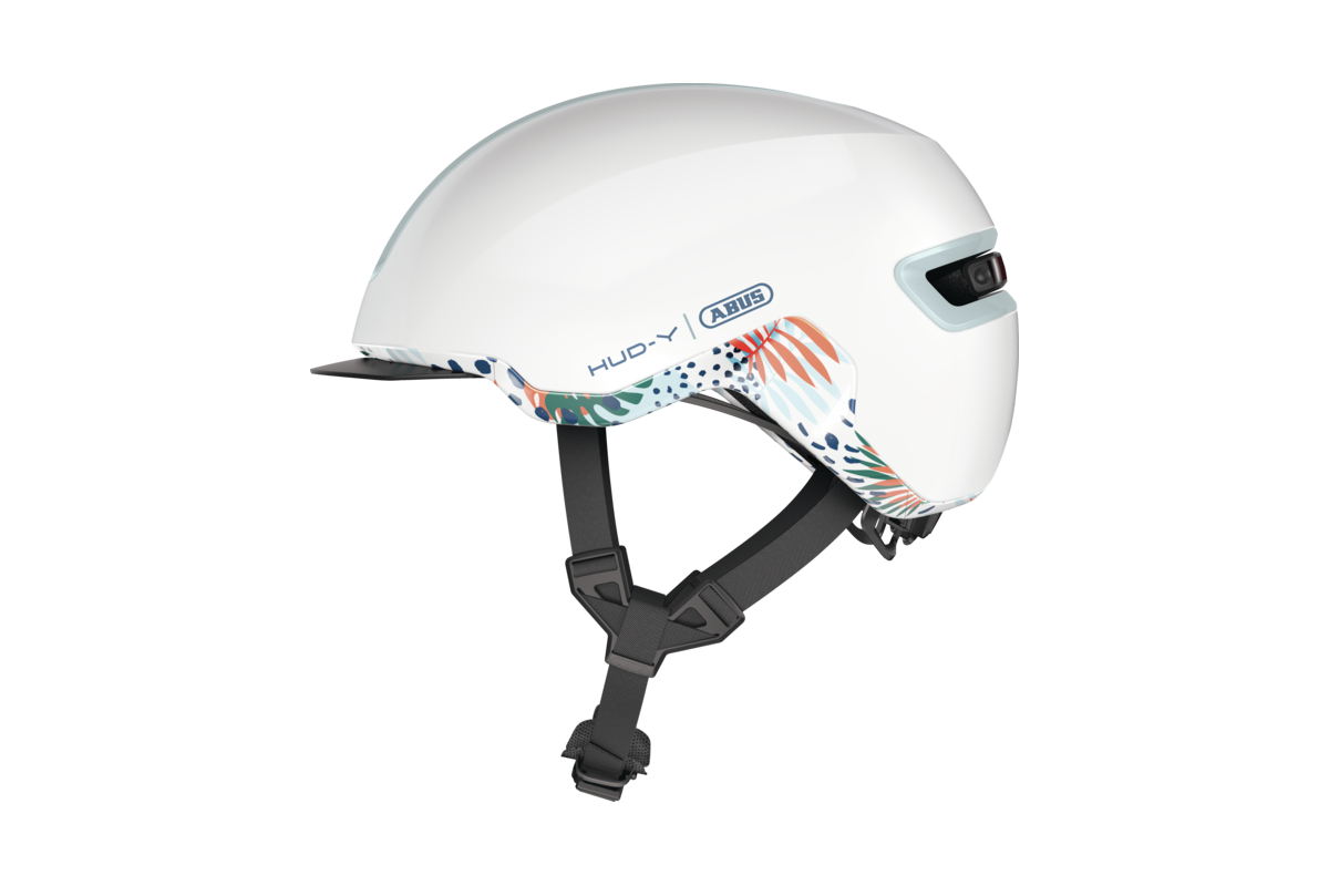Kask ABUS HUD-Y flower white L