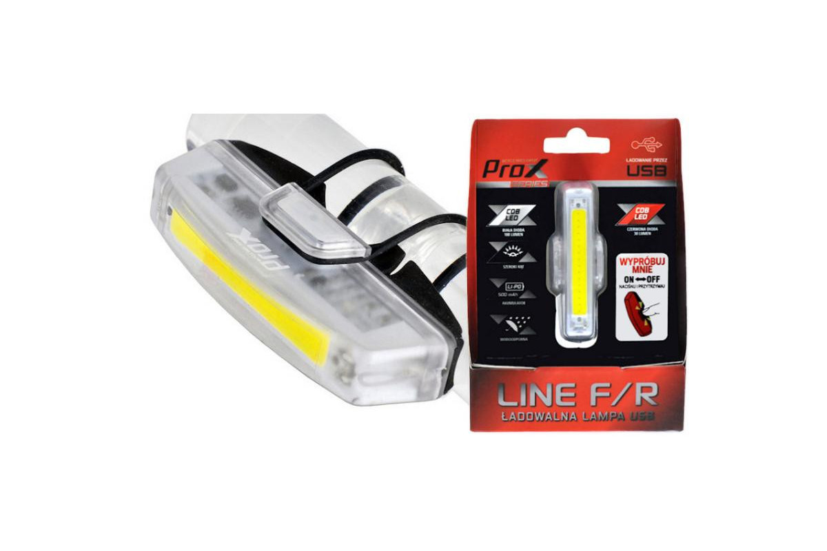 LAMPA PRZÓD PROX LINE F LED COB BIAŁA USB