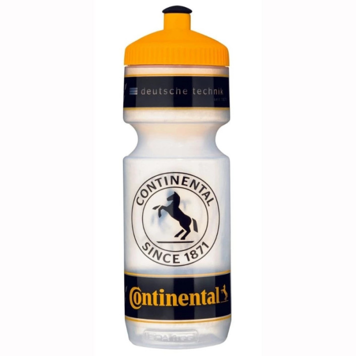 CONTINENTAL Bidon rowerowy 700ml, transparentny / żółty