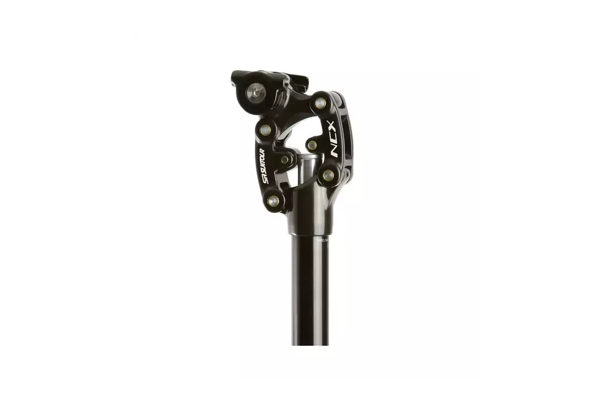Wspornik siodła amortyzowany SR SUNTOUR NCX B272 L alu 27,2x400mm czarny