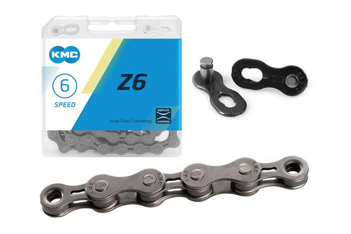 Łańcuch KMC Z6 szary 5,6 rz, 116